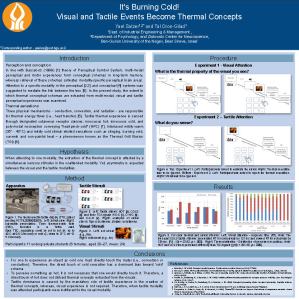 It's Burning Cold! Visual and Tactile Events Become Thermal Concepts