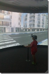 Child pedestrian road crossing behavior