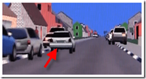 simulated driving scenes - a residential area