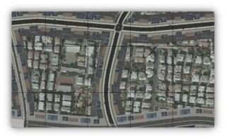 2-D view of 3-D typical city environment