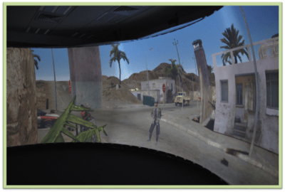 Examination of display devices for dismounted soldiers in the Dome facility